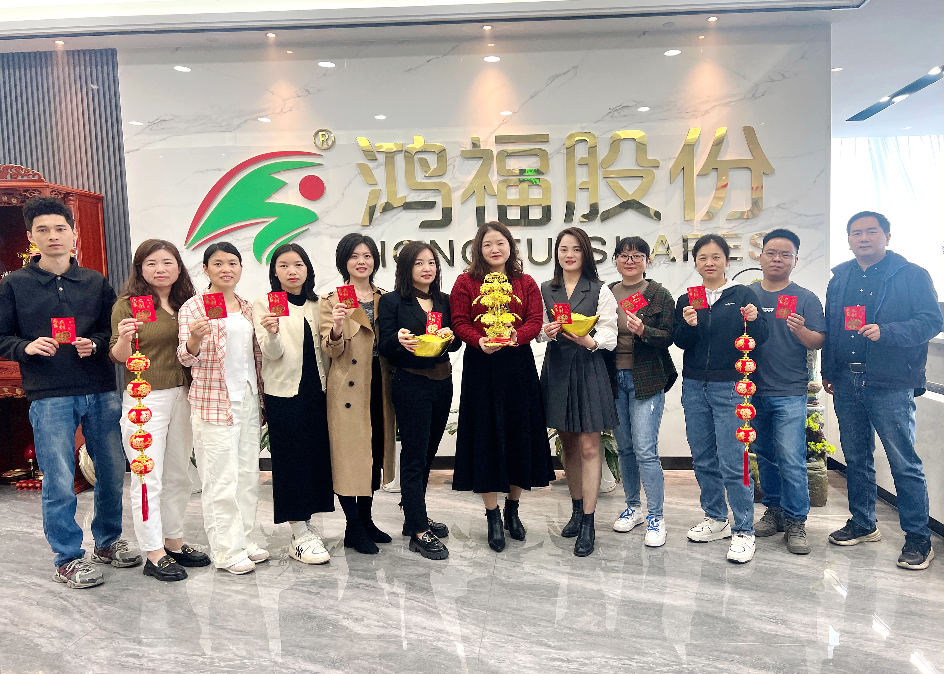 鞭炮齐声响，喜迎开门红！热烈祝贺鸿福股份开工仪式圆满礼成